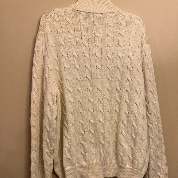 Polo by Ralph Lauren Men's collared long sleeve Cable Knit Sweater Size XXL - Picture 4 of 6